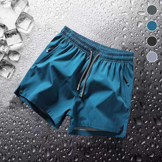 Shorts Herren Einfach Unifarben Kordelzug Tasche