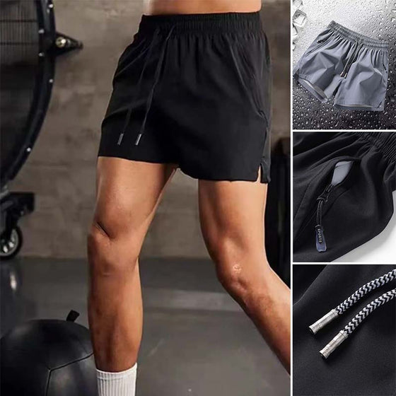 Shorts Herren Einfach Unifarben Kordelzug Tasche
