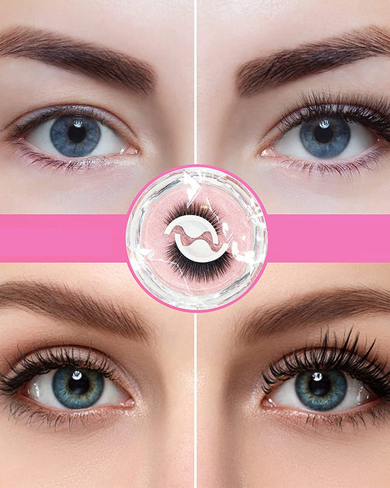 Wiederverwendbare selbstklebende Wimpern