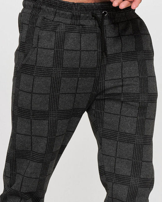 3D-Digital-Plaid-Hose für Herren
