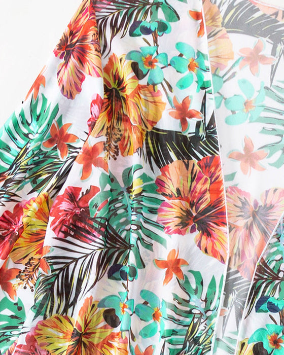 Bikinis mit Blumenmuster und Vertuschung