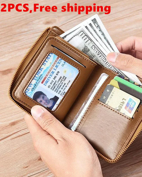 Herren-Geldbörse mit RFID-Blockierung (kostenloser Versand beim Kauf von 2 Stück)