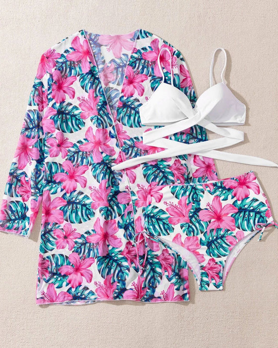 Bikinis und Cover-Ups mit Blumenmuster