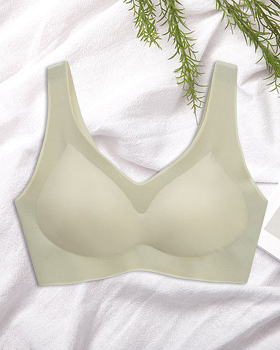 Nahtloser, atmungsaktiver Push-up-BH