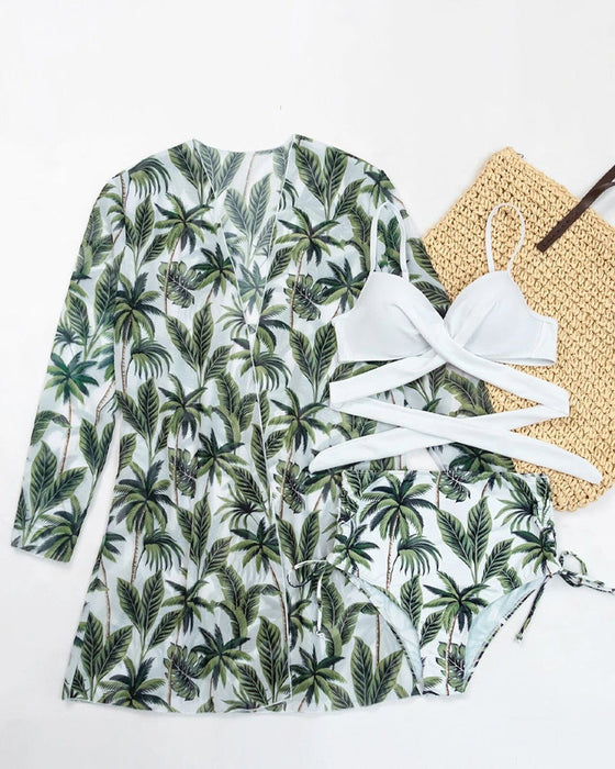 Bikinis und Cover-Ups mit Blumenmuster
