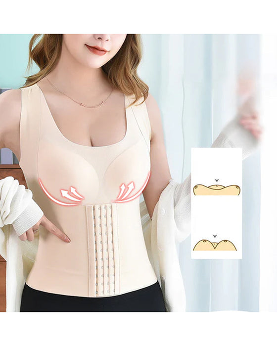 Schöner Rücken-BH mit Taille und Knöpfen