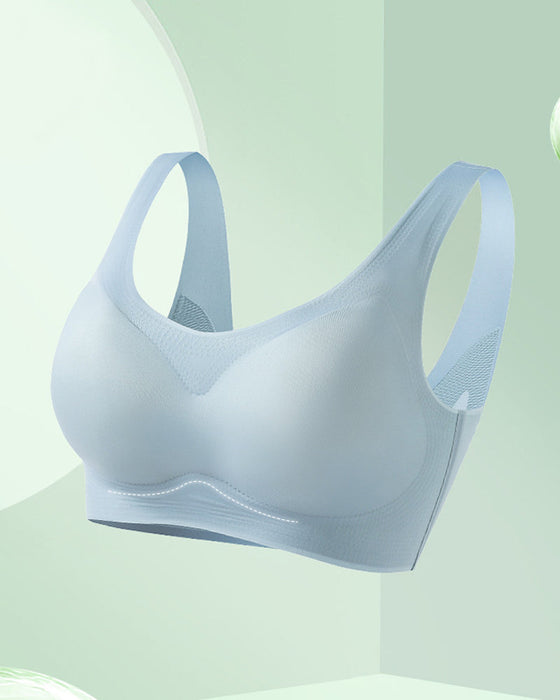 Nahtloser, atmungsaktiver Push-up-BH