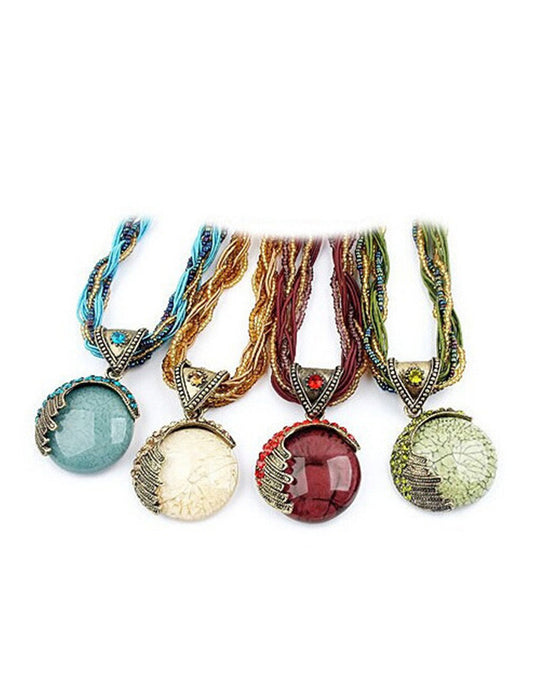 Boho handgeflochtener Kettenanhänger