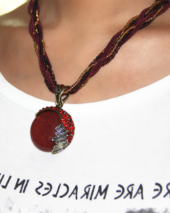 Boho handgeflochtener Kettenanhänger