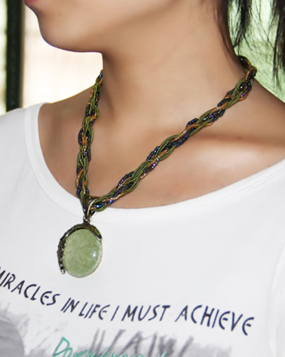 Boho handgeflochtener Kettenanhänger