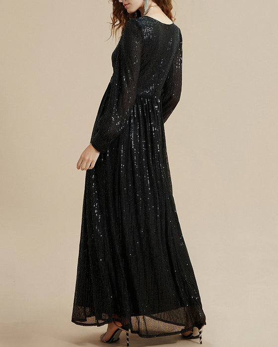Kleid mit Pailletten und Eleganz