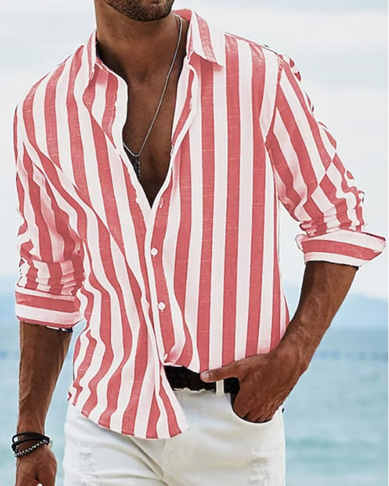 Langarmshirt mit Streifendruck