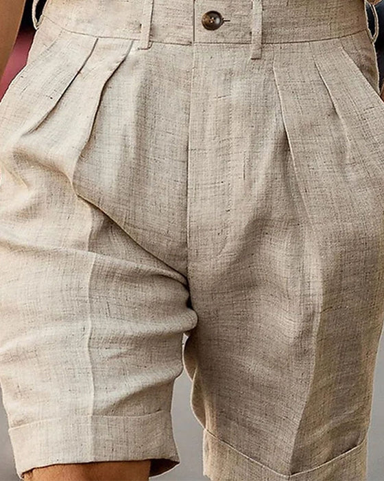 Lockere, einfarbige Shorts
