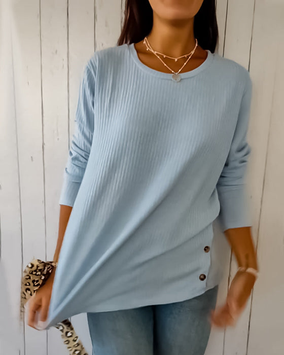 Langarmshirt mit Rundhalsausschnitt