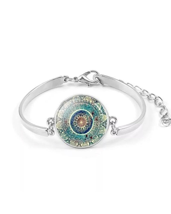 Mandala-blumenzeit-edelstein-halsketten-set