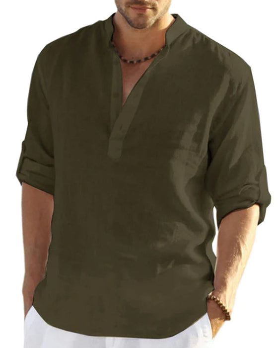 Einfarbiges langarmshirt