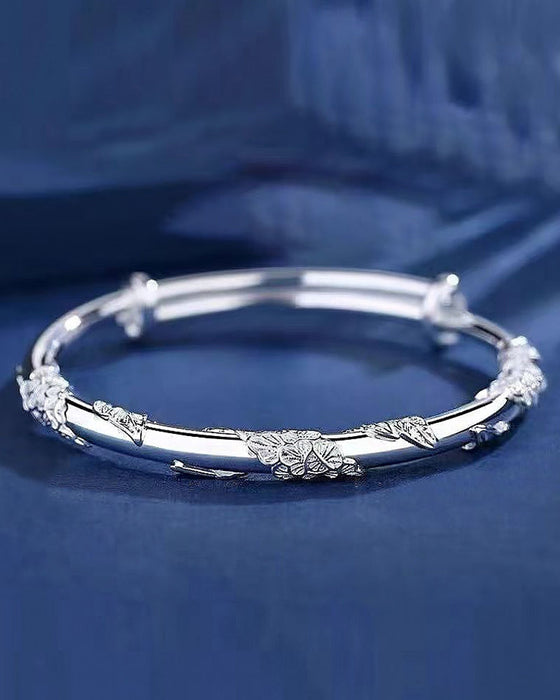 Push-Pull-verstellbares Blumenarmband
