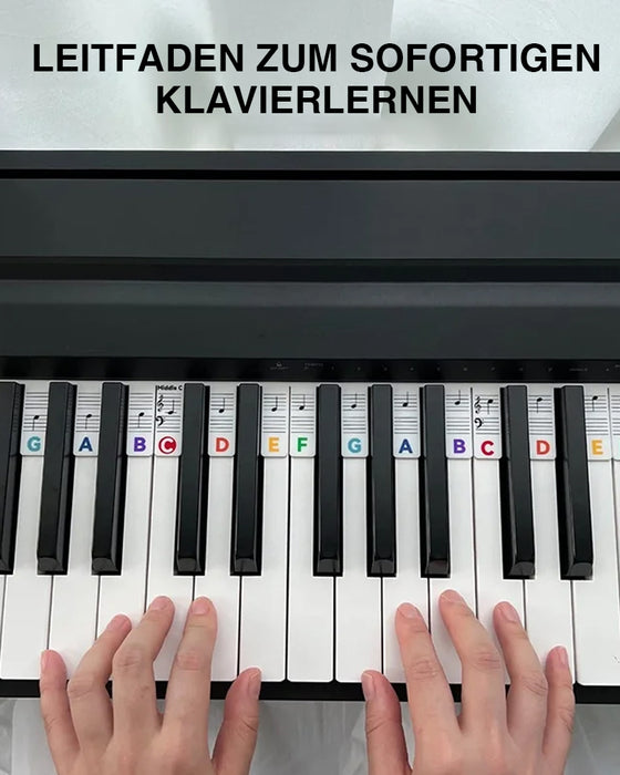 Abnehmbare Klaviertastatur-Notenetiketten