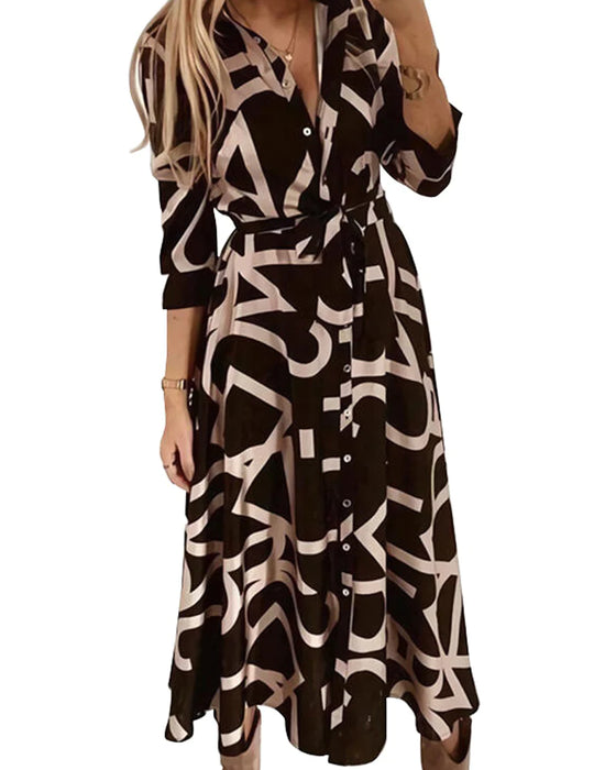 Kleid mit Reißverschluss und Krawatte