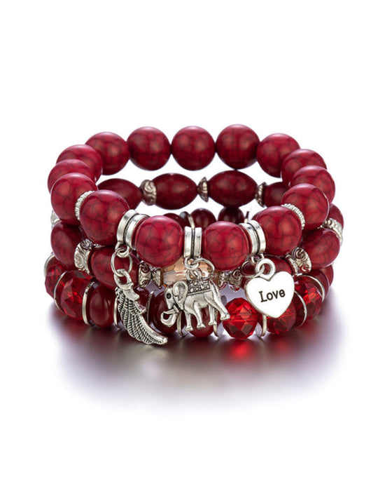 Boho Elefant Anhänger Armband