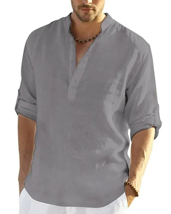 Einfarbiges langarmshirt