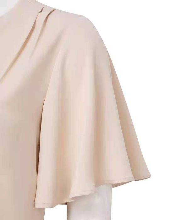 Top mit eleganten Falten
