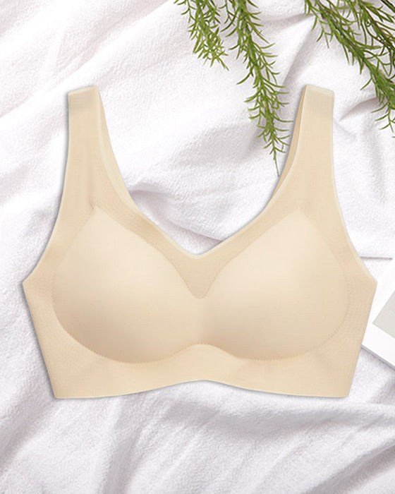Nahtloser, atmungsaktiver Push-up-BH