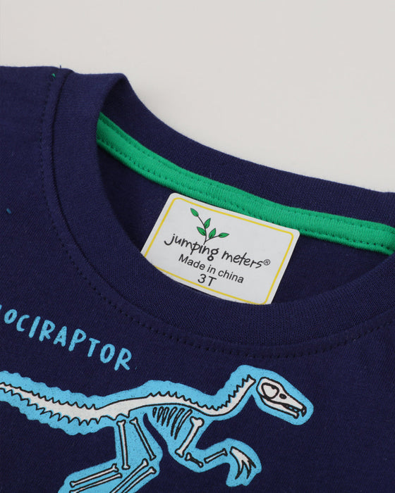 Leuchtendes Kinder-T-Shirt mit Dinosaurier-Aufdruck