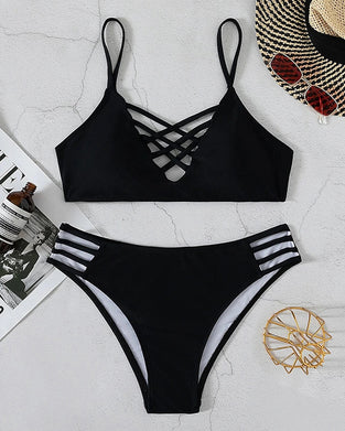 Sexy Hohl-Bikini für den Urlaub für Damen