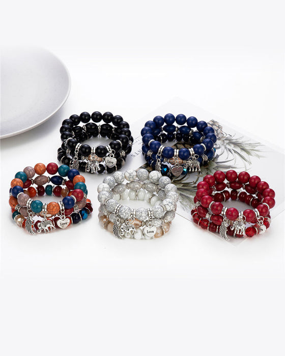 Boho Elefant Anhänger Armband