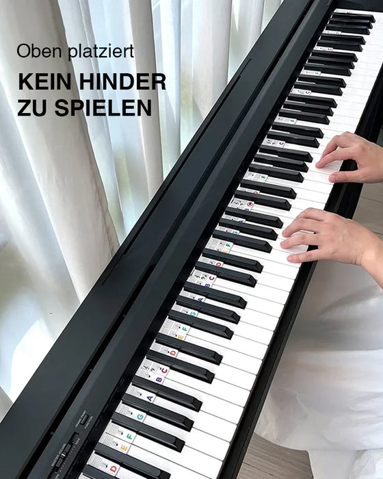 Abnehmbare Klaviertastatur-Notenetiketten