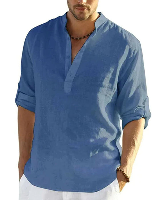 Einfarbiges langarmshirt
