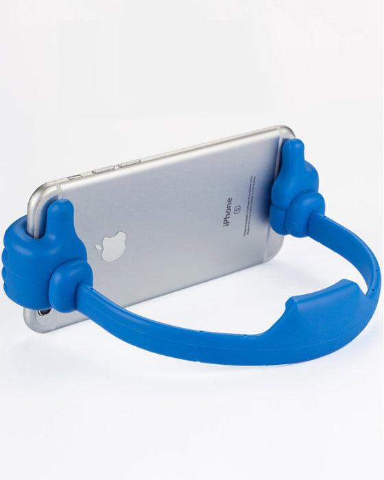 Telefonhalter mit Daumen nach oben