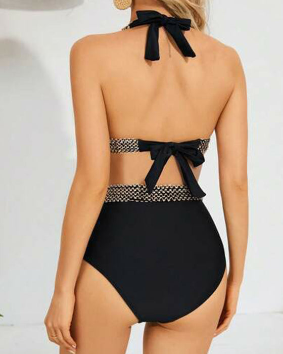 Tankini mit Neckholder und Einsätzen