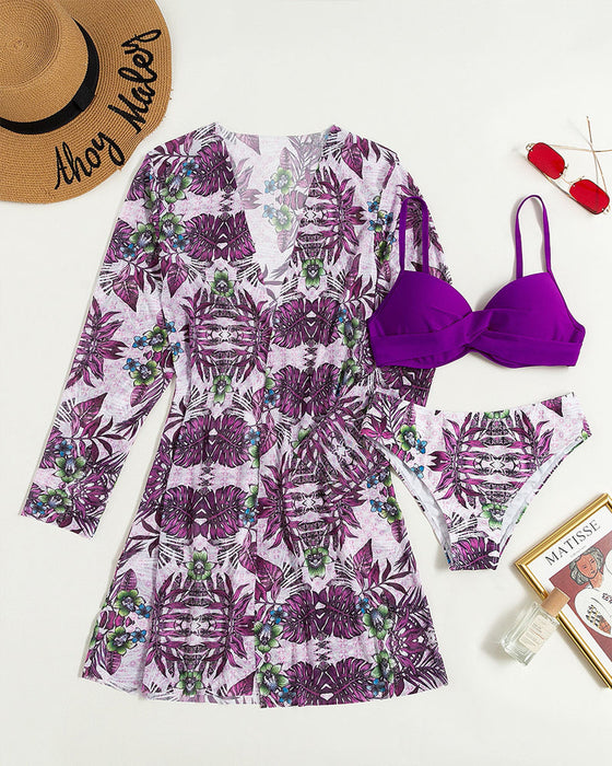 Geteilter dreiteiliger Bikini