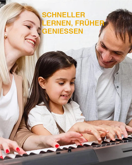 Abnehmbare Klaviertastatur-Notenetiketten