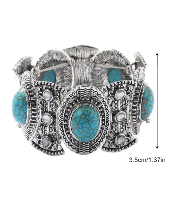 Böhmisches Western-Türkis-Armband für Frauen