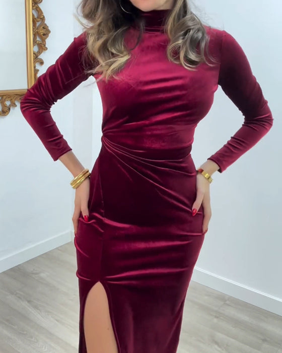 Lässiges Kleid mit abstraktem Musterdruck