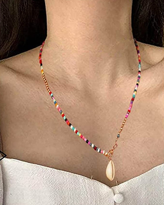 Bunte Muschelkette