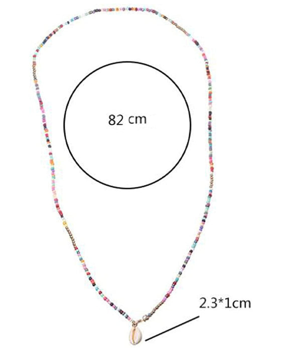 Bunte Muschelkette