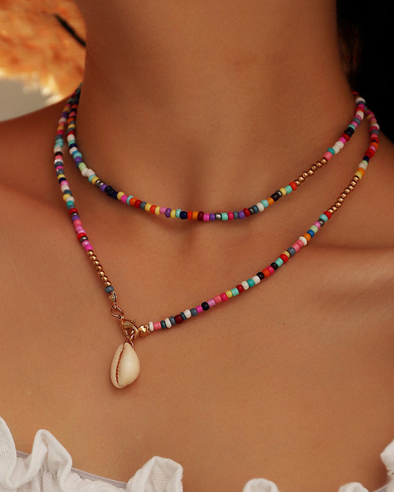 Bunte Muschelkette